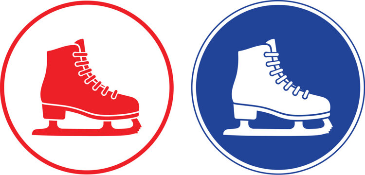 ice skates vector illustration