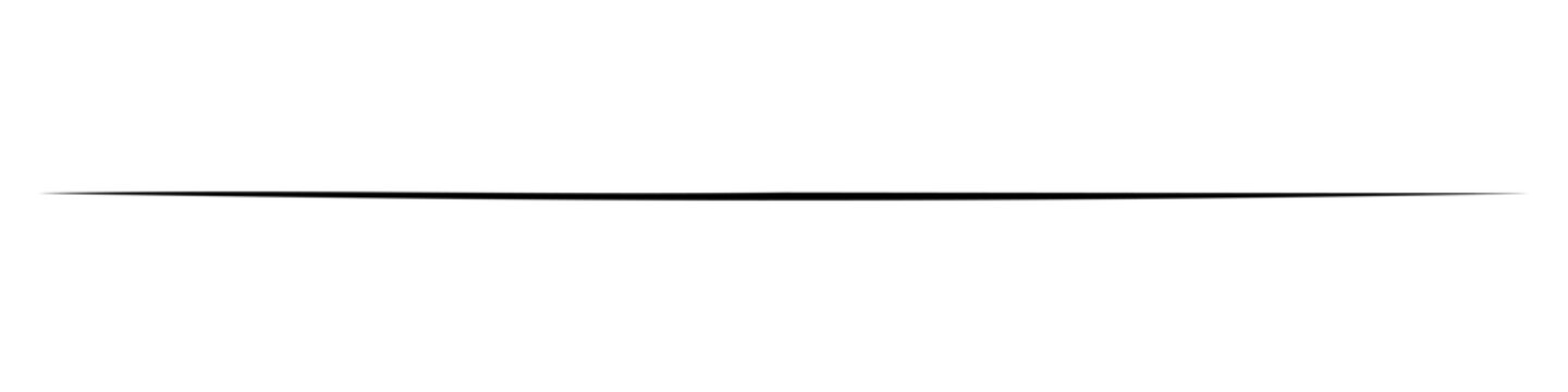 Horizontal straight line. Black simple decorative line.