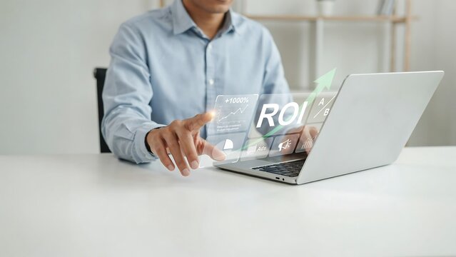 Professional businessman using a laptop to access ftm digital finance data and cryptocurrency market trends for 2027