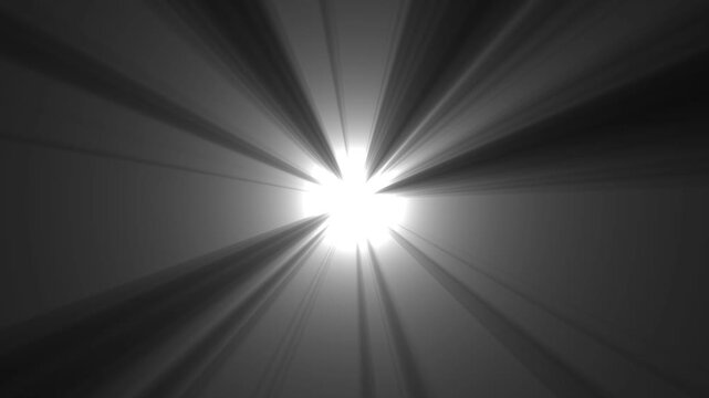 Abstract CC Light Rays Glow Animation. Animations of the Sun's rays. Shine or sun effect on white cc light ray. light flare overlay background. 4k