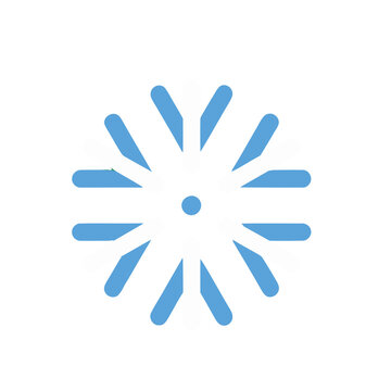 Stylized snowflake icon
