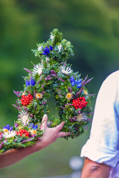Viehscheid - Blumenschmuck - Kranzkuh - Allg&auml;u - Krone