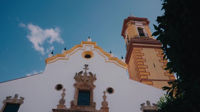 Parroquia de los Remedios Church Facade in Estepona Spain