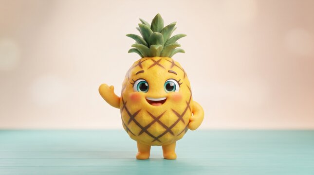 fruit pineapple cute cartoon 