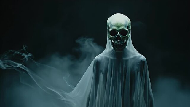 Scary Halloween Ghost Skeleton
