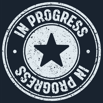 in progress stamp