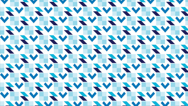 Blue geometric pattern abstract background