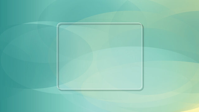 Soft Gradient Background With Transparent Square Frame