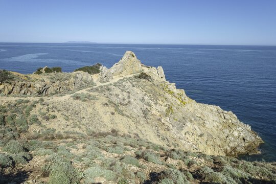 View point at Capo d Enfola, Portoferraio, Livorno Province, Italy