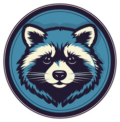 Fototapeta premium PNG Racoon logo raccoon mammal.