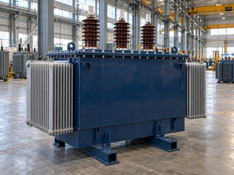 Three Phase Distribution Transformer in Electrical Equipment Factory