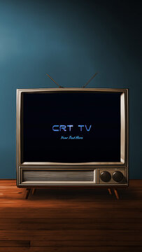 CRT Television Opener Retro Vertical Title