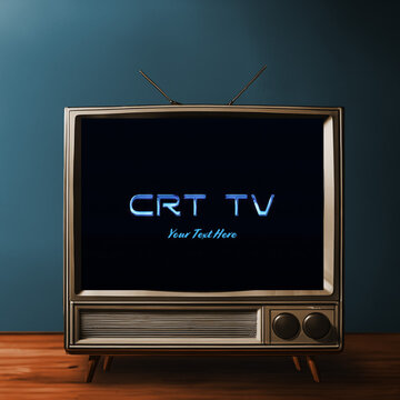 CRT Television Opener Retro Square Title