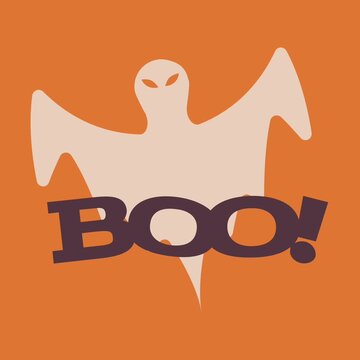 vector illustration of an Halloween ghost 