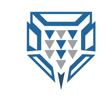 Geometric owl logo