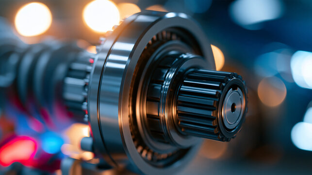 Automatic car transmission internal parts, mechanical gearbox components, vehicle drive mechanism, speed torque converter, differential drive train, dual clutch gearbox detail,