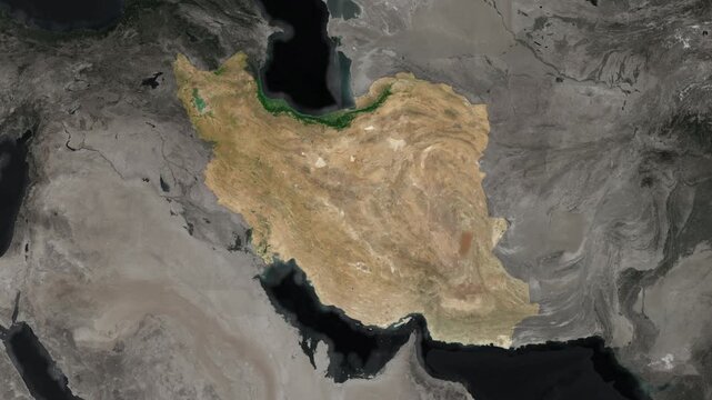 Realistic Iran map animation showcasing infrastructure, economy, geography, climate, global connectivity, trade, tourism, culture, education, healthcare, technology, innovation, government, population