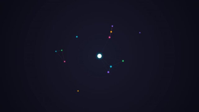 Pure Minimalist Clean Visual Background of a Natural Language Processing Semantic Word Cloud Map for Artificial Intelligence Language Translation