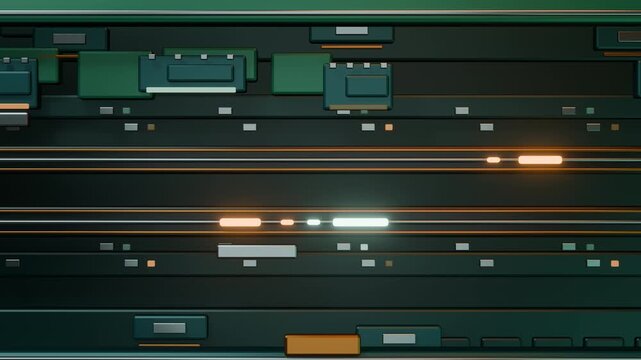 Alternating Data Transfers Across a Memory Bank Canyon Chain