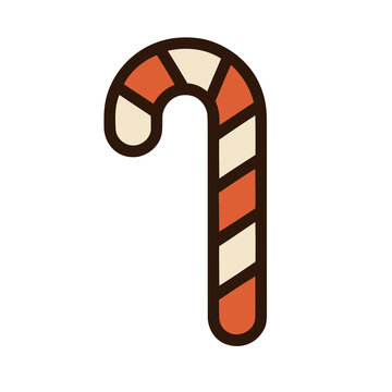 Candy cane icon