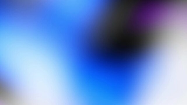 4K abstract defocused Blue bokeh Light Leak gradient background loop for overlay on your project. Looping footage