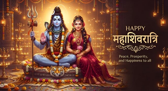 Traditional Mahashivratri Pradosh Vrat Masik Shivratri Nishita Kaal Sital Sasthi puja of Bhagwan Shiv Shankar Bhujang Mahadev Bholenath Mahakal Parvati ShivShakti