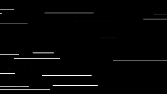 Speed Lines Whoosh Transition Animation on Black Background for Video Editing and Graphic Works