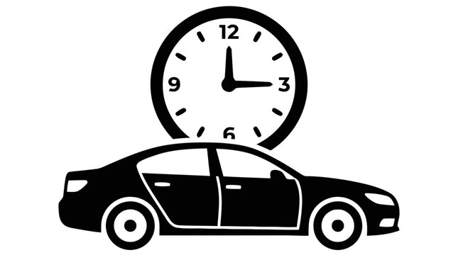 Vector illustration of car maintenance service icon on a transparent background