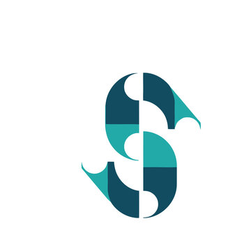 Abstract letter S logo