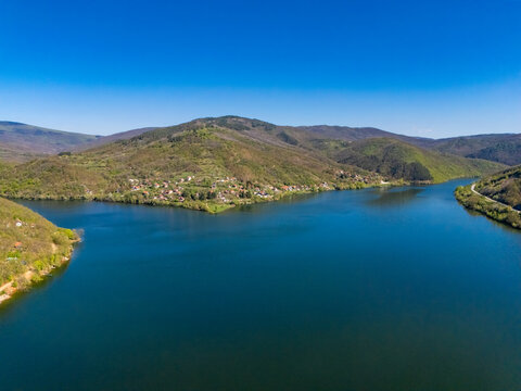 Bovan Lake (Bovansko jezero), a scenic artificial reservoir located on the Moravica river near Sokobanja in eastern Serbia