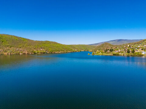 Bovan Lake (Bovansko jezero), a scenic artificial reservoir located on the Moravica river near Sokobanja in eastern Serbia