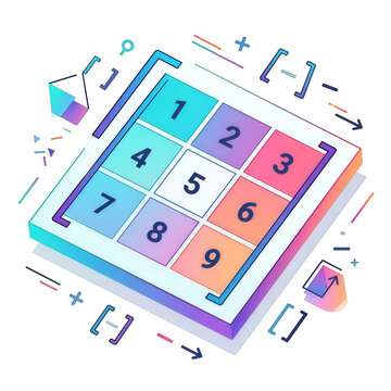 vector illustration of a calculator 