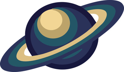 Saturn Planet Rings Astronomy Cosmos Outer Space Galaxy Emblem © Rove