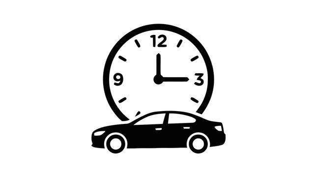 Vector illustration of car maintenance and service icon on a transparent background