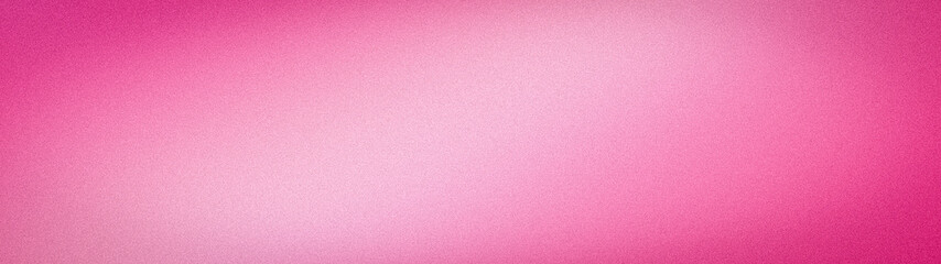 Fototapeta premium Pink gradient background with grainy texture wide abstract wallpaper blur tech grunge banner backdrop template