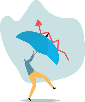 Economic recovery from COVID-19 crisis, business protection or stock market bounce back from recession.life and employment of people.flat design.