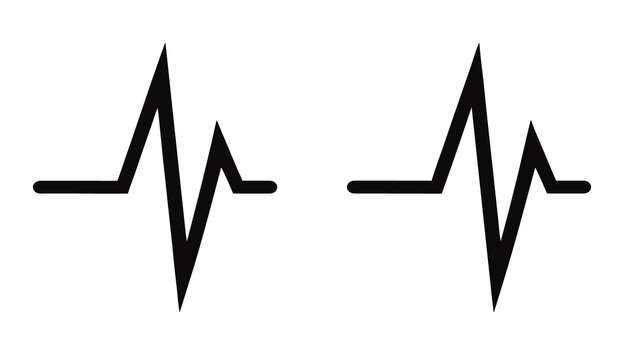 pulse icon vector pictograms group