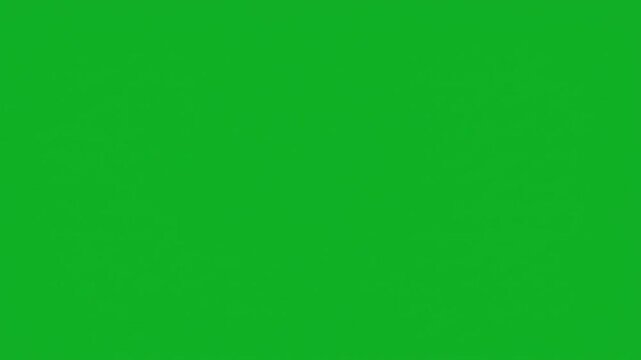 Minimalist White Circle Outline Icon on Vibrant Green Background
