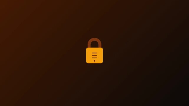 Security Padlock Unlock Seamless Loop 4K