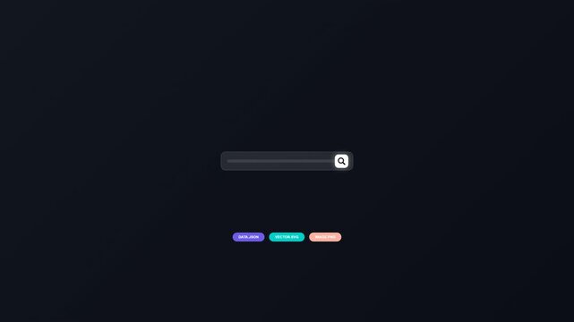 File Search Interface Animation, Icons Transforming to File Labels Seamless Loop 4K Technology Background