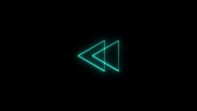 Digital Fast Forward Arrow Symbol Motion Graphic