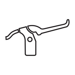 Fototapeta premium Bicycle brake lever line icon