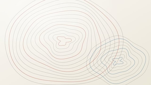 Morphing Topographic Contour Lines Minimal Background Loop
