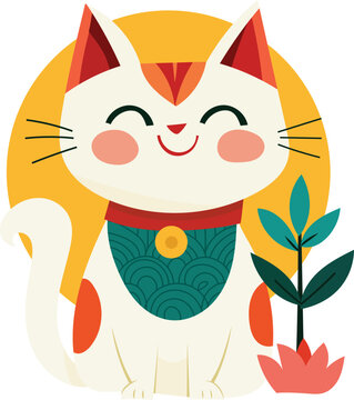 Lucky Japanese Fortune Cat