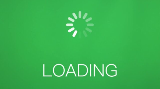 Green Screen Loading Animation Progress Buffering Video Background