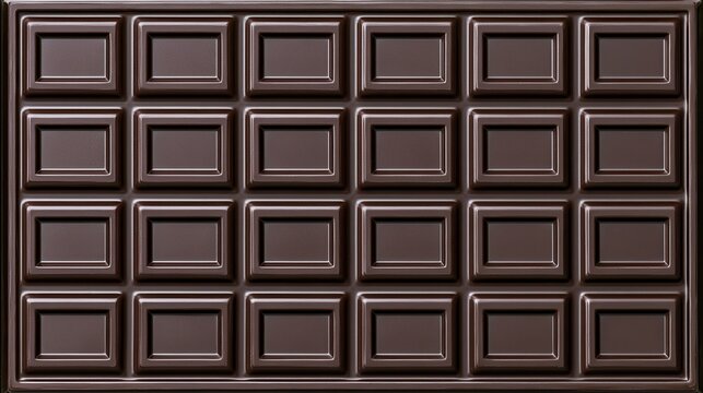 Chocolate bar with distinct sections arranged in a grid pattern