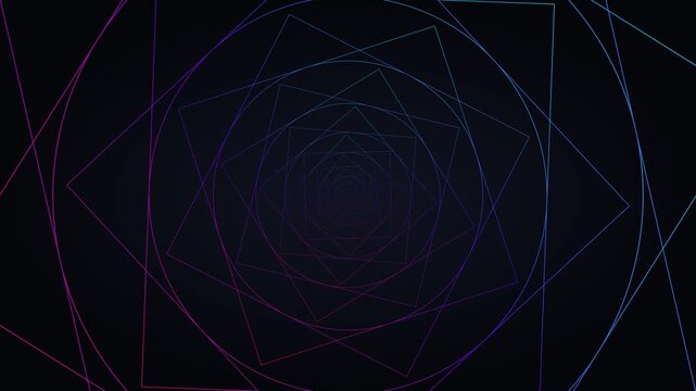 infinite zoom pattern abstract tech motion vector animation visual