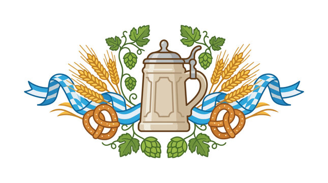 Traditional beer stein emblem.