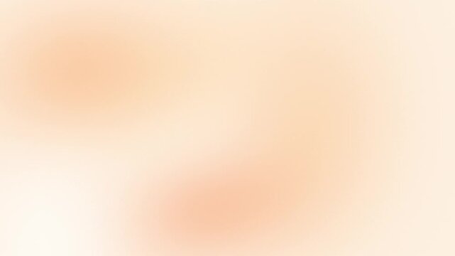 Bright soft peach and apricot orange pastel lights drifting on light background, seamless abstract gradient loop for food, lifestyle and warm branding