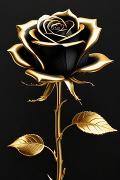 yellow rose on black